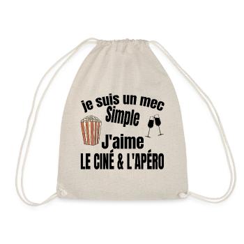 ciné et apéro - Sac de sport léger - nature - Devant