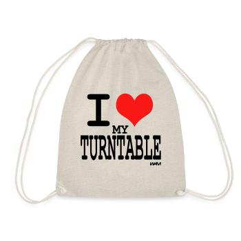turntable - Drawstring Bag - nature - Front