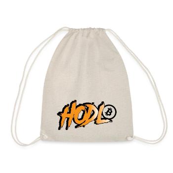 HODL Bitcoin - Style Graffiti en Orange Noir - Sac de sport léger - nature - Devant