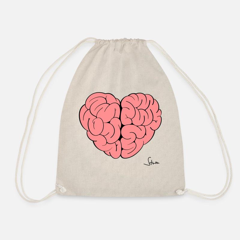 Brain 2.0 - Drawstring Bag - nature