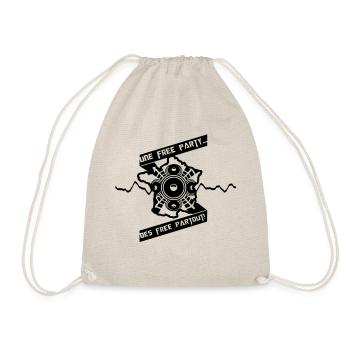 Free Everywhere! - Drawstring Bag - nature - Front