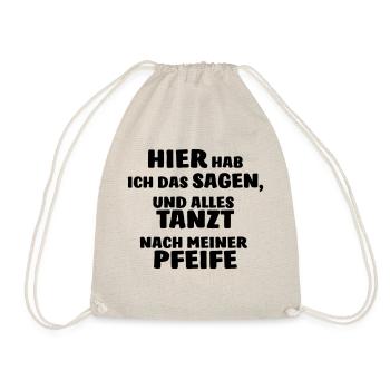Alles tanzt nach meiner Pfeife! - Turnbeutel - Natur - Vorne