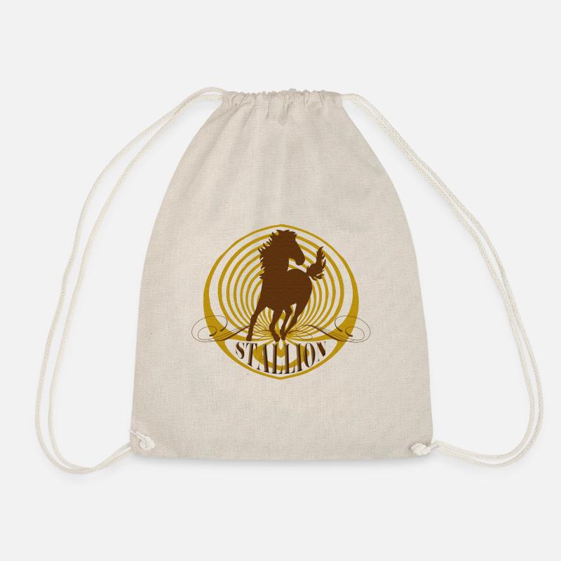 STALLION - Drawstring Bag - nature