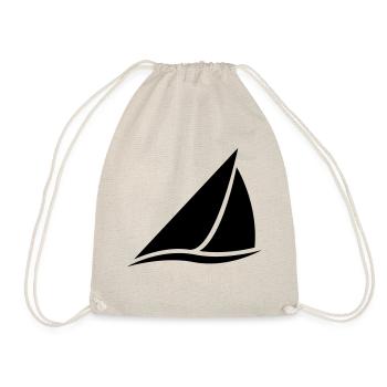 Logo de voilier pour marins, marins et capitaines - Sac de sport léger - nature - Devant
