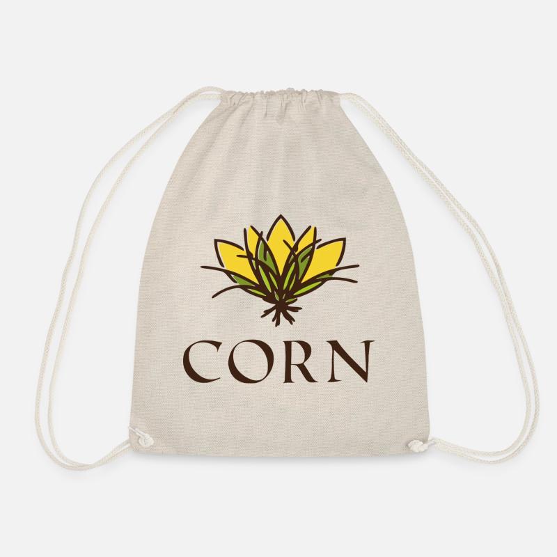 Corn Crown - Drawstring Bag - nature