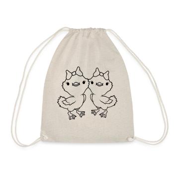 Girlfriends 2 Chicks Team - Drawstring Bag - nature - Front
