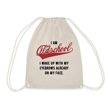 Oldschool Eyebrows - 2C Vector Edition - Drawstring Bag - nature - Front