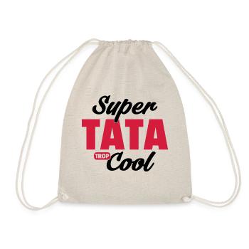 Super tata cool / cadeau humour tata - Sac de sport léger - nature - Devant
