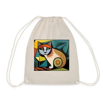 katzen 010red - Turnbeutel - Natur - Vorne