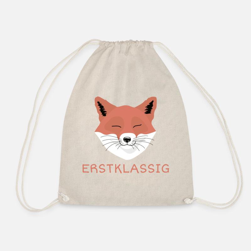Erstklassig Fuchs - Turnbeutel - Natur