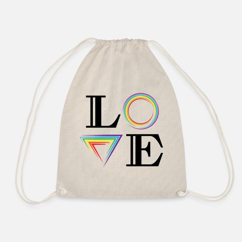 Love lgbt - Drawstring Bag - nature