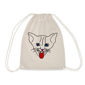 Katze - Turnbeutel - Natur - Vorne
