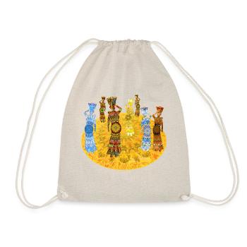 Tanzanian Lady 2023 01 - Drawstring Bag - nature - Front