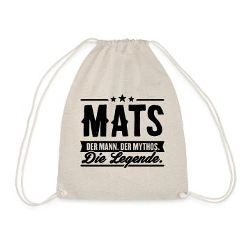 Man Myth Legend Mats - Drawstring Bag - nature - Front