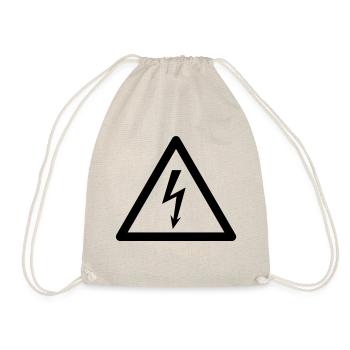 Gefahrensymbol - High Voltage - Turnbeutel - Natur - Vorne