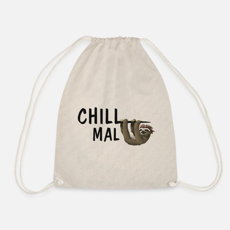 Chill mal mit Faultier - Turnbeutel - Natur