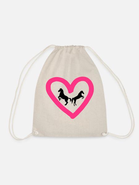 Horse - Drawstring Bag - nature