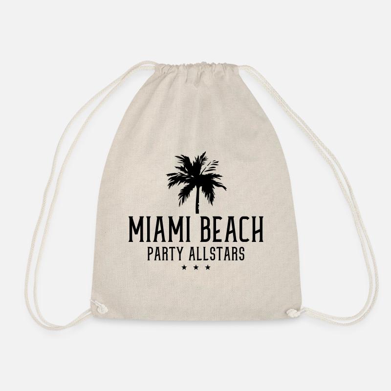 miami beach party allstars - Turnbeutel - Natur