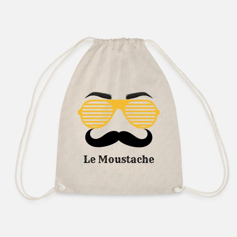 Le Moustache, Mustache, Schnurrbart - Turnbeutel - Natur