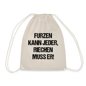 Furzen kann jeder riechen muss er - Turnbeutel - Natur - Vorne