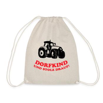 Dorfkind und stolz drauf! - Turnbeutel - Natur - Vorne