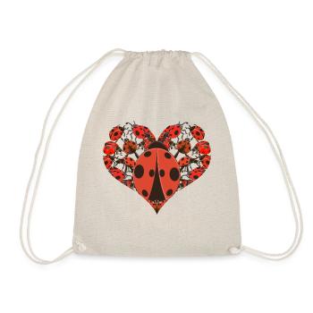 Cadeau de cœur Amoureux des animaux Coccinelle - Sac de sport léger - nature - Devant