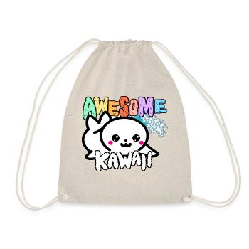 Seal - Kawaii - Drawstring Bag - nature - Front