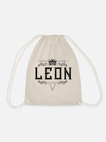 Leon Name - Turnbeutel - Natur