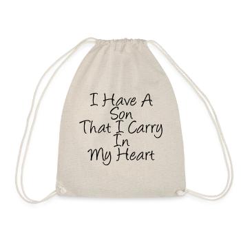 J’ai un fils que je porte dans mon cœur 3 - Sac de sport léger - nature - Devant