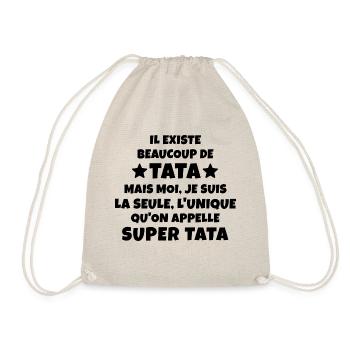 l unique super tata / cadeau humour tata - Sac de sport léger - nature - Devant