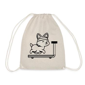 Hund Dog - Drawstring Bag - nature - Front