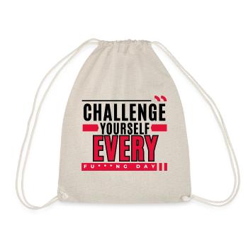 Motivation: Challenge Yourself Every F***ng day - Sac de sport léger - nature - Devant