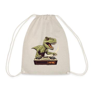 Cool T-Rex DJ avec table de mixage et station de boucle - Sac de sport léger - nature - Devant