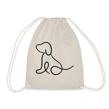 Dog - Abstract - Drawstring Bag - nature - Front