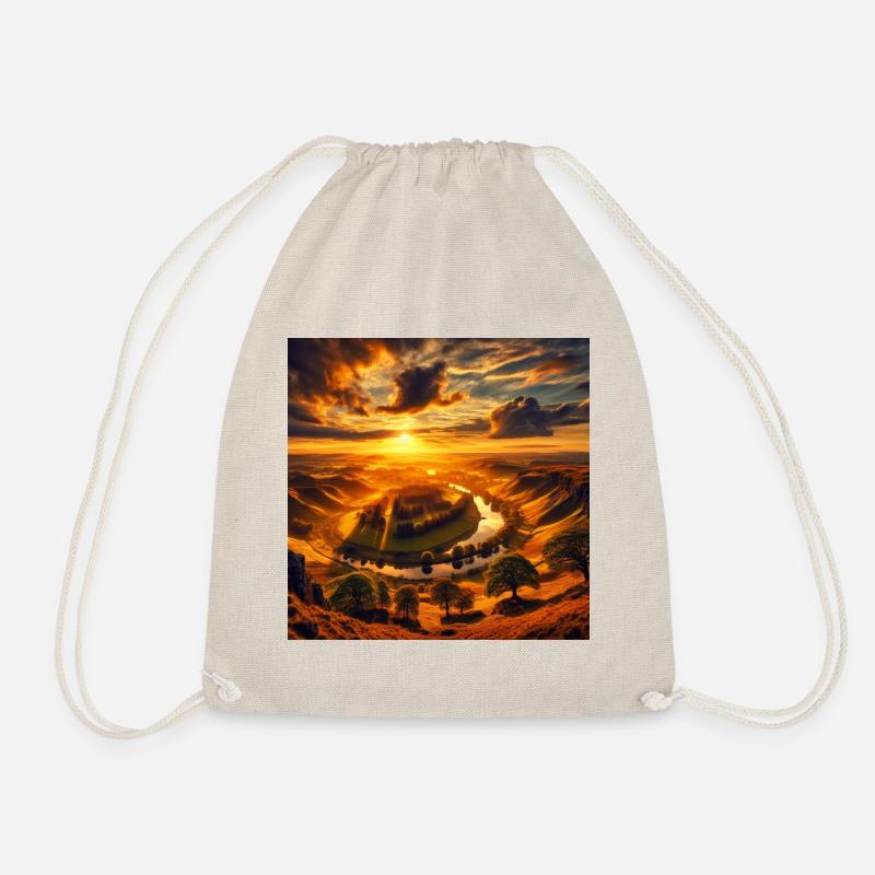 paysage couché de soleil - Sac de sport léger - nature