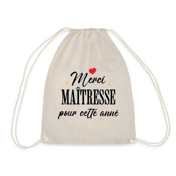 Merci maîtresse cadeau maîtresse - Sac de sport léger - nature - Devant