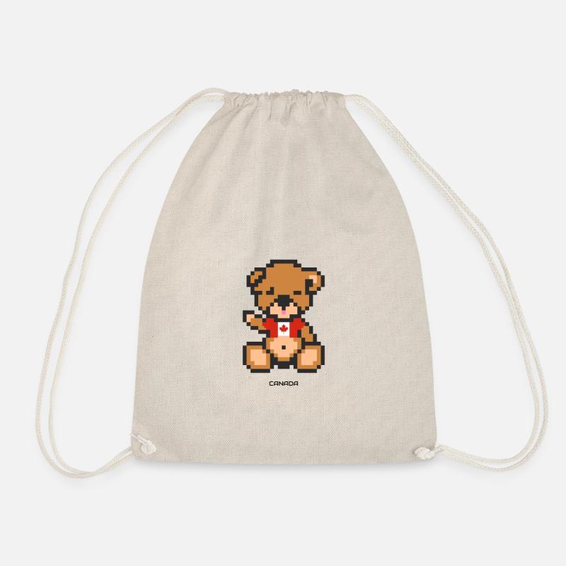 Pixel Bear Canada - Sac de sport léger - nature