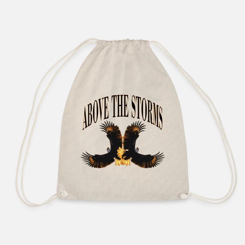 ABOVE THE STORMS - Drawstring Bag - nature