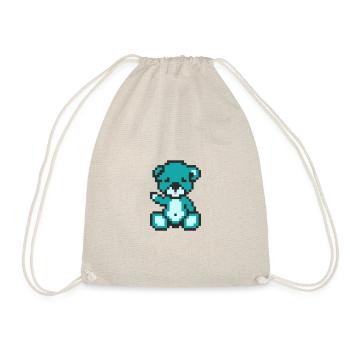 Pixel Bear Alien - Sac de sport léger - nature - Devant