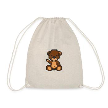 Pixel Bear Brownie - Sac de sport léger - nature - Devant