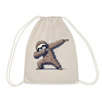 Faultier Dabbing - Turnbeutel - Natur - Vorne