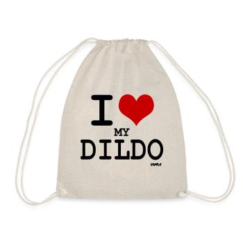 i love my dildo by wam - Sac de sport léger - nature - Devant