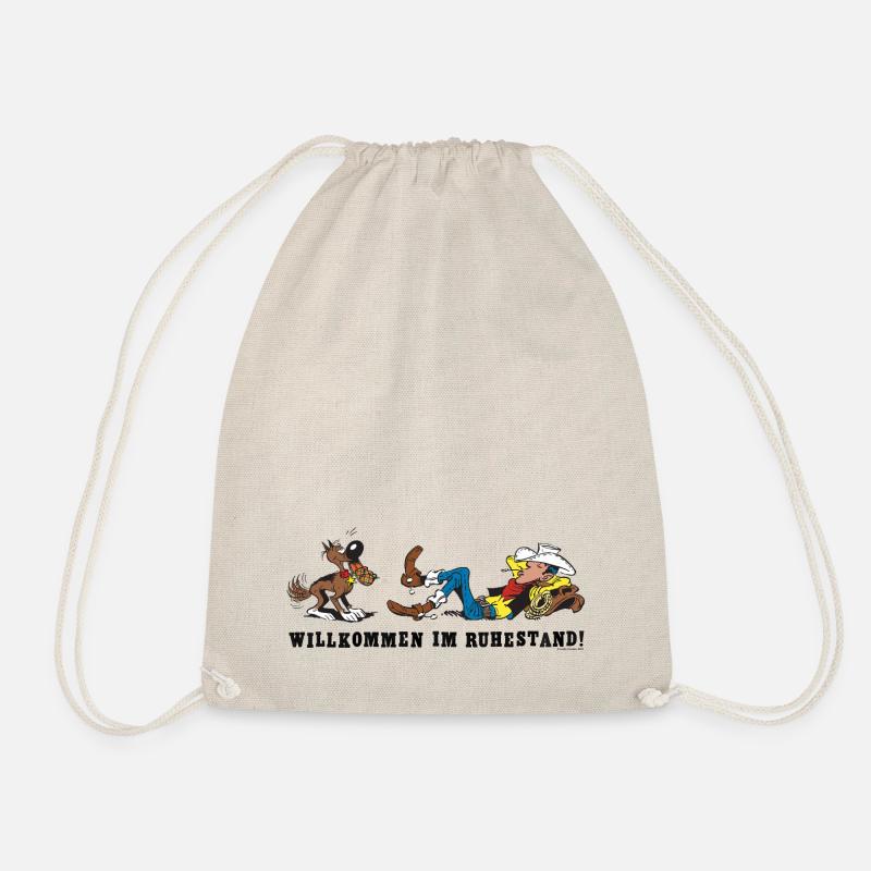 Lucky Luke Design & Spruch Willkommen Im Ruhestand - Turnbeutel - Natur