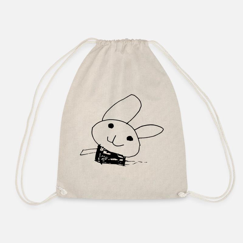 Kinderzeichnung Ostern - Turnbeutel - Natur