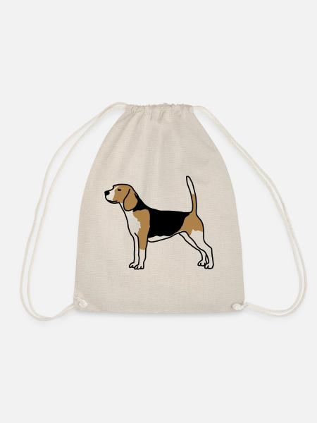 For dog lovers: Beagle - Drawstring Bag - nature