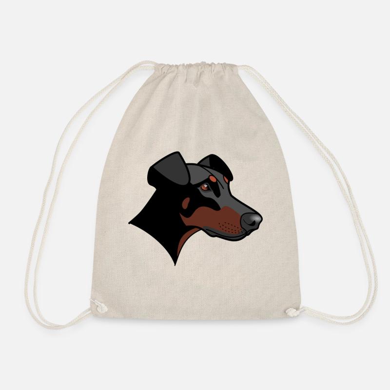 Dobermann - Nessie - Turnbeutel - Natur