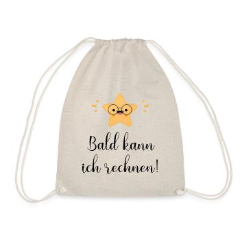 Bald kann ich rechnen! - Turnbeutel - Natur - Vorne