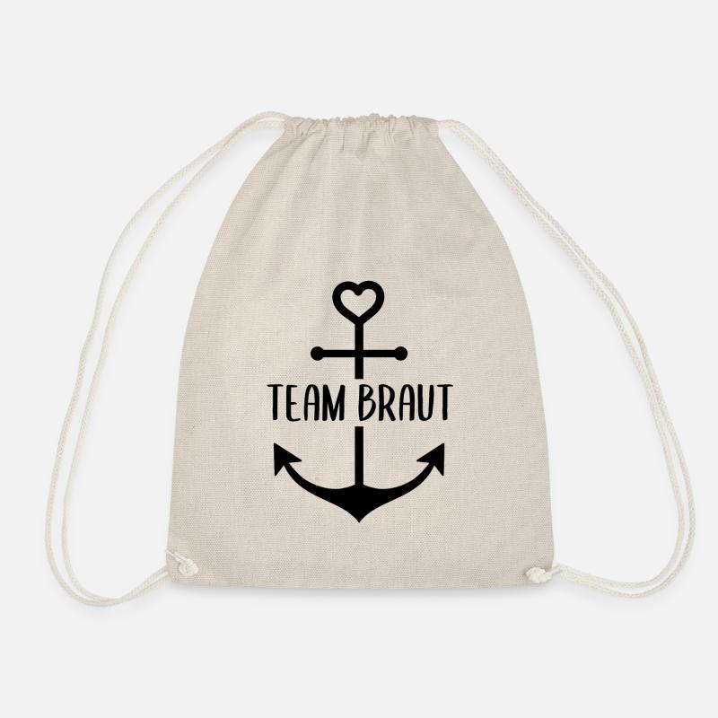 Team Braut - Turnbeutel - Natur