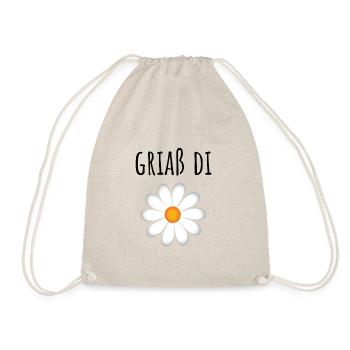 Griaß Di T Shirt - Allgäuer Design - Turnbeutel - Natur - Vorne