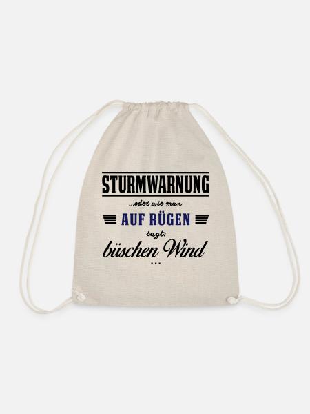 Sturmwarnung Rügen - büschen Wind - Turnbeutel - Natur